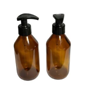 Frasco Ambar Vidrio con Válvula Cremera 250ml