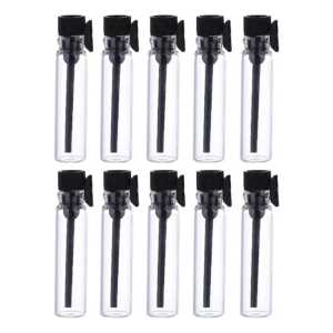 Frasco demo de vidrio 2ml para perfume o aceites esenciales. Frasquito pequeño ideal para muestras, formato portátil y elegante para presentaciones profesionales.